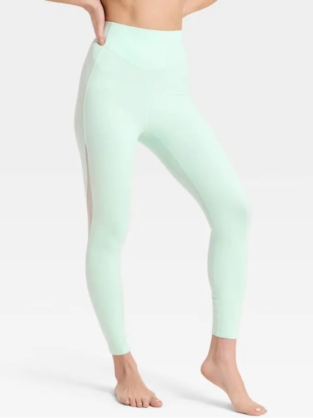 All in Motion Women's Mint Everyday Soft Ultra High Rise Mesh 7/8 Leggings XS